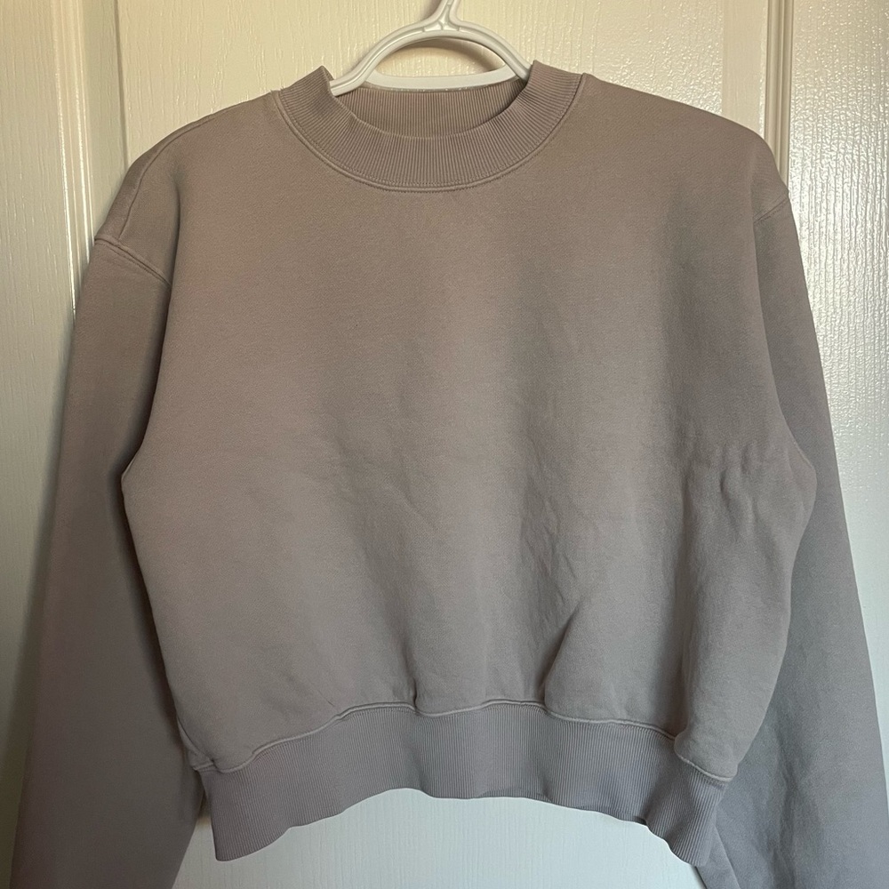 Aritzia Cozy Fleece Cropped Sweatshirt